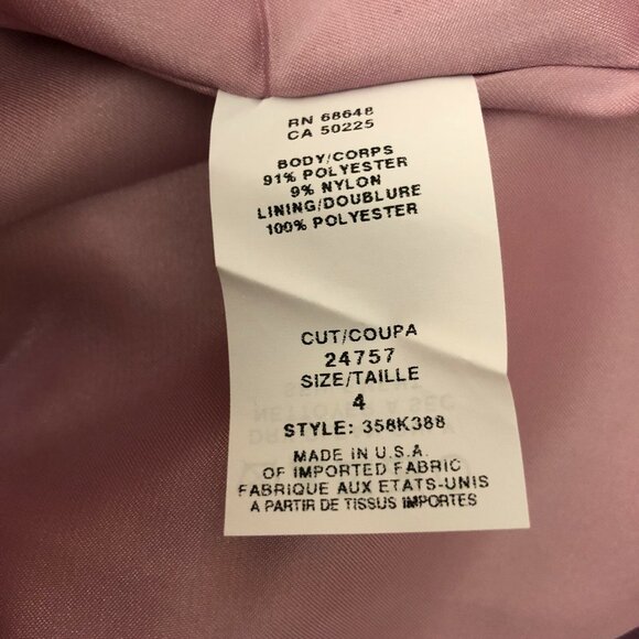 ABS Allen Schwartz Dress Tafetta Floral Ruffle Hem Sleeveless Purple Size 4 - Picture 6 of 7